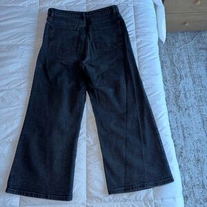 Women's Black Wide-Leg Jeans